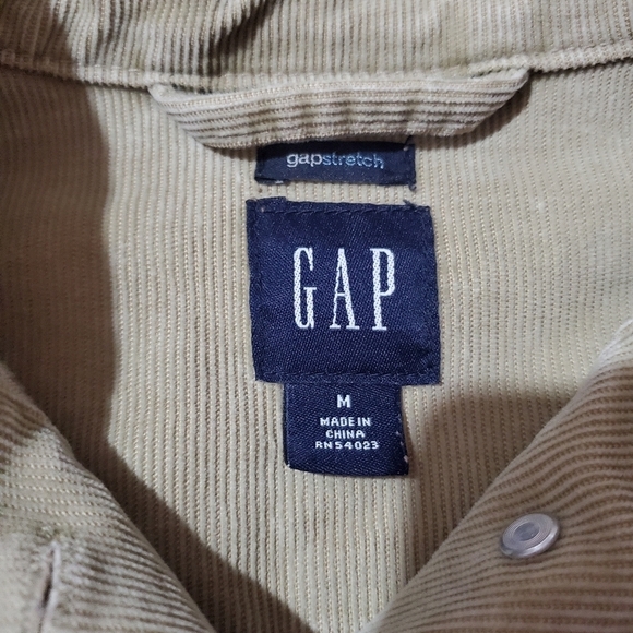 🍁 Gap Carmal Camel Brown Tan Cordaroy Jacket Fall Cozy Basic Classic - Picture 5 of 7